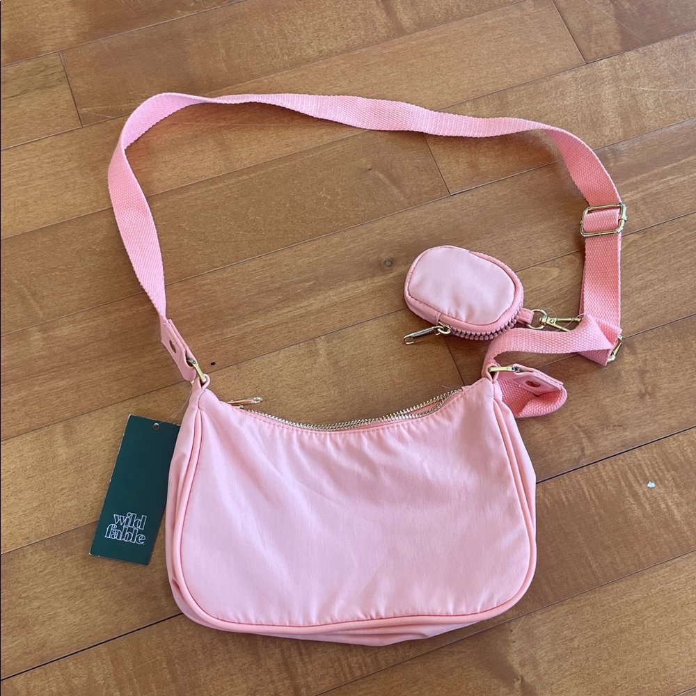 Wild Fable Peach Crossbody Bag with Pouch